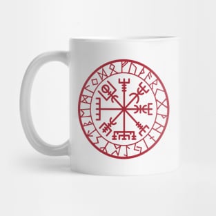 Vegvisir - Protection and Guidance Stave with Runes Mug